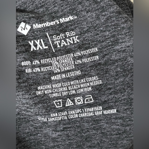 Makers Mark NWOT Gray Workout Tank XXL - Picture 4 of 4